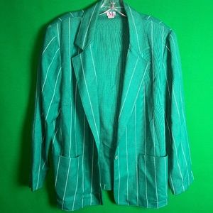 Vintage Green Pin Stripe Blazer!!